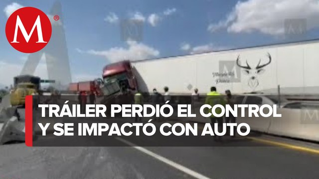 Accidente deja a cinco personas heridas en autopista México-Pirámides