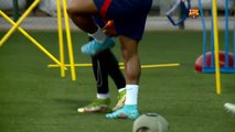 Primer entrenamiento de Adama Traoré con el Barça