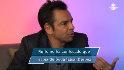 Victoria Ruffo sí sabía que no era una boda real: Eugenio Derbez