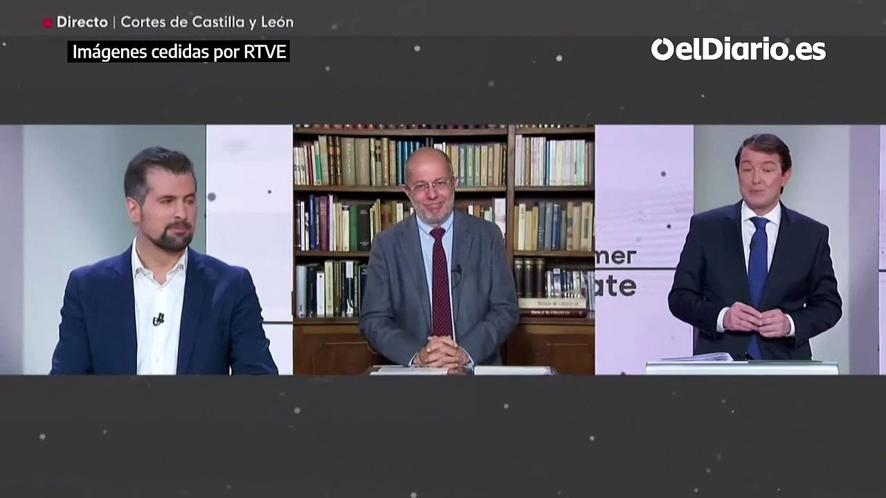 Primer minuto de Alfonso Fernández Mañueco (PP) en el debate electoral del 13F