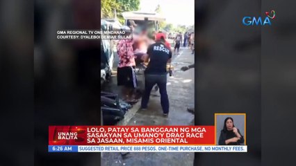 Lolo, patay sa banggaan ng mga sasakyan sa umano'y drag race sa Jasaan, Misamis Oriental | UB
