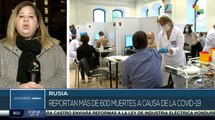 Rusia: Autoridades de salud informan incremento de contagios por Covid-19