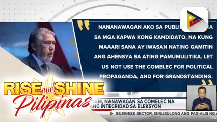 Lacson-Sotto tandem, nanawagan sa Comelec na panatilihin ang integridad sa eleksyon