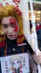 反ワクチン煉獄さん、警察に取り囲まれ半泣き状態に...