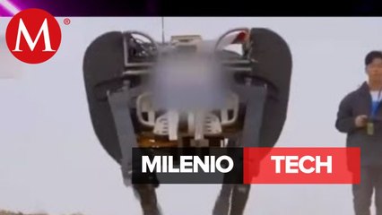 China presenta robot cuadrúpedo gigante | Milenio Tech