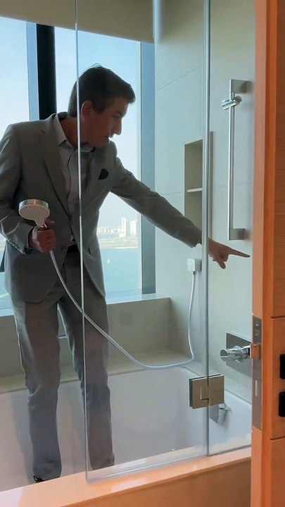 When you are taking shower in Address JBR Dubai