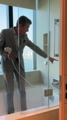 When you are taking shower in Address JBR Dubai