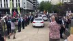 Prime Minister Scott Morrison jeered and chased by protestors outside of National Press Club | February 1, 2022 | Canberra Times
