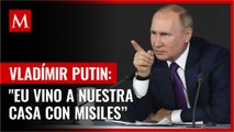 Rusia “no amenaza a nadie; EU vino a nuestra casa con misiles”: Putin