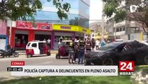 Cae banda “Los feroces de Comas” cuando intentaban robar tienda Tambo