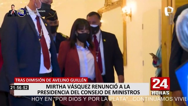 Mirtha Vásquez renunció a su cargo como jefa del Gabinete: Hemos llegado a un momento crítico