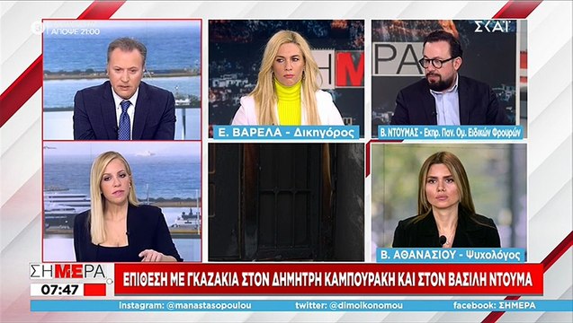 Βίντεο ντοκουμέντο από τα γκαζάκια στο σπίτι του Δημήτρη Καμπουράκη