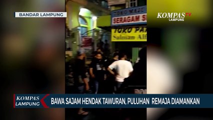 Bawa Sajam Hendak Tawuran, Puluhan  Remaja Diamankan