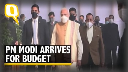 Budget 2022 | PM Modi Arrives at Parliament for Union Budget 2022