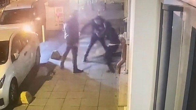 Şişli'de cinayet; dehşet anları kamerada