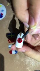 Tutorial mudah nail art cara membuat bendera part 5
