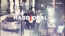 Beyoğlu'nda bir otelin lobisinde yaşanan silahlı çatışma saniye saniye kamerada