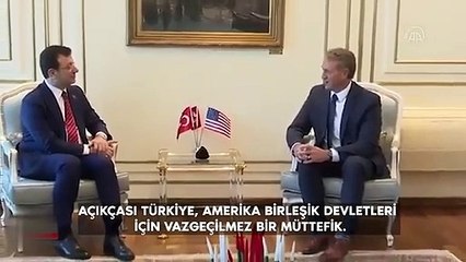 İş bilmezliği ile bilinen İmamoğlu yine şaşırtmadı! ABD Büyükelçisi'nin karşısında madara oldu