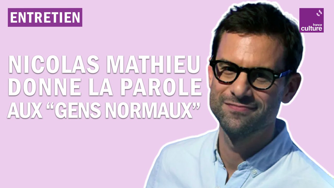 Nicolas Mathieu : "Autour des lacs, c'est pour les vivants"