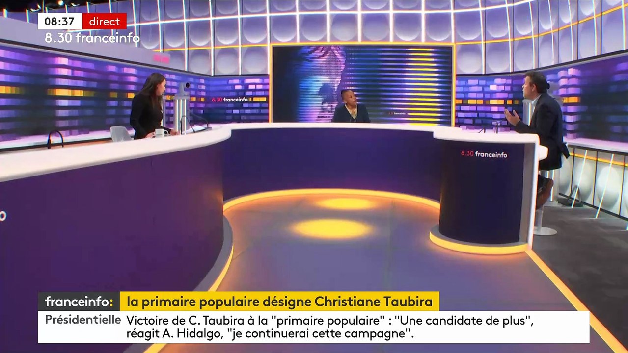 Agacé par le comportement de Christiane Taubira face à ses questions, le journaliste Marc Fauvelle menace de quitter le studio en direct sur FranceInfo