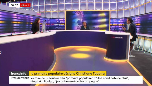 Agacé par le comportement de Christiane Taubira face à ses questions, le journaliste Marc Fauvelle menace de quitter le studio en direct sur FranceInfo