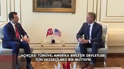ABD'li büyükelçiyi ağırlayan İmamoğlu yine rezil oldu