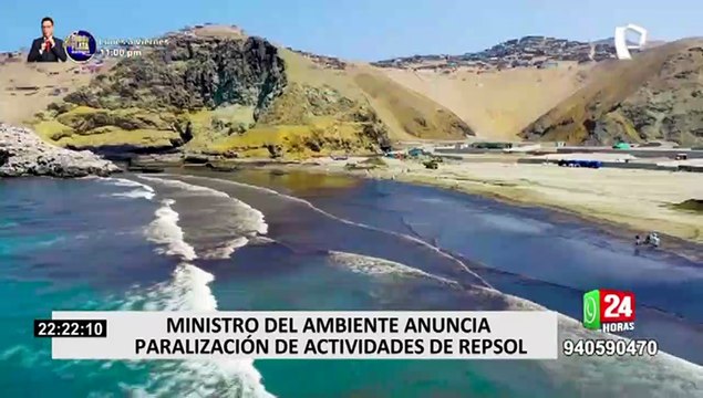 Ministro del Ambiente anunció paralización de actividades de Repsol