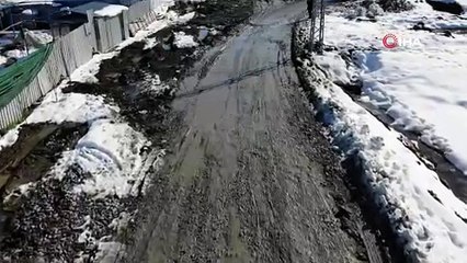 İSKİ çalışması sonrasında cadde çamur havuzuna dönüştü