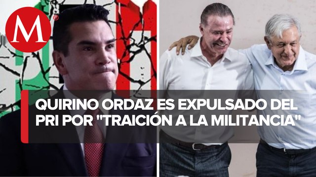 Alejandro Moreno confirma que buscarán expulsar a Quirino Ordaz del PRI