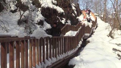 Buz gibi şelale suyunda Avrupa şampiyonasına hazırlanıyorlar