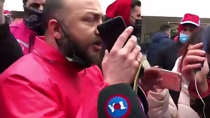 Yemeksepeti kuryeleri kontak kapattı