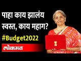 काय स्वस्त, काय महाग... अर्थसंकल्पात मोठ्या घोषणा | Budget 2022 | What Cheap and What Expensive ?