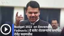 Devendra Fadnavis on Budget 2022 l हे बजेट शेतकऱ्यांना समर्पित-देवेंद्र फडणवीस l Sakal