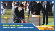 Rahul Gandhi on Mahatma Gandhi's 74th death anniversary