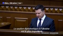 Le président ukrainien salue l'ampleur du soutien diplomatique et militaire à son pays