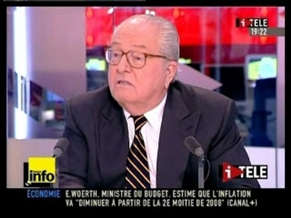 Le Pen  sur itele 05 03 2008