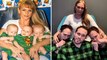 'Identical triplets recreate adorable childhood photo with their mom '