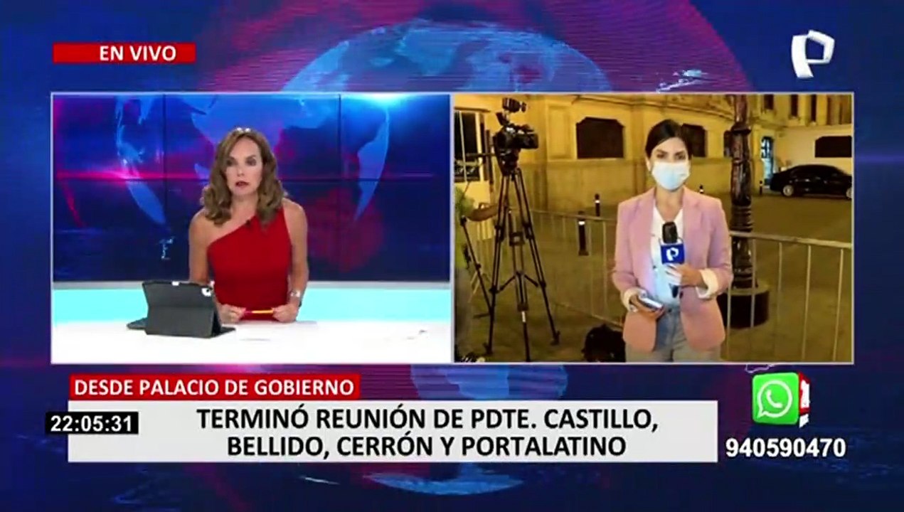 Congresista Guido Bellido se reunió con Pedro Castillo en Palacio de Gobierno