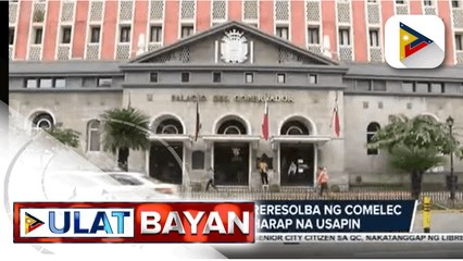 Descargar video: Palasyo, tiwalang mareresolba ng Comelec ang mga kinakaharap na usapin kaugnay sa eleksiyon  - Integridad ng Comelec, ikinabahala ni Sen. Pacquiao