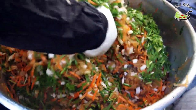 Korean Vegetable Pancake , Hotteok Korean Street Food