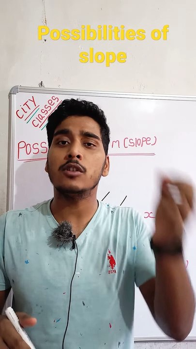 Possibilities of slope | possibilities of slope in Hindi | possibilities of slope mathematical tool #cityclasses