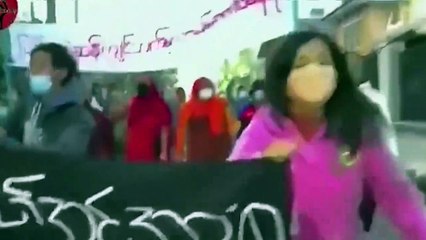 Protestos em Myanmar