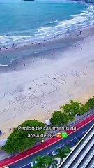 Vídeo pedido de casamento na praia de BC