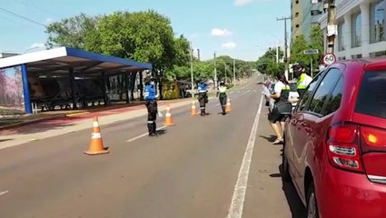 "Falta de cuidado pode ser fatal!" Projeto Direção Segura é realizado pela Transitar, no Centro