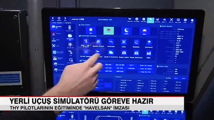 Yerli uçuş simülatörü göreve hazır