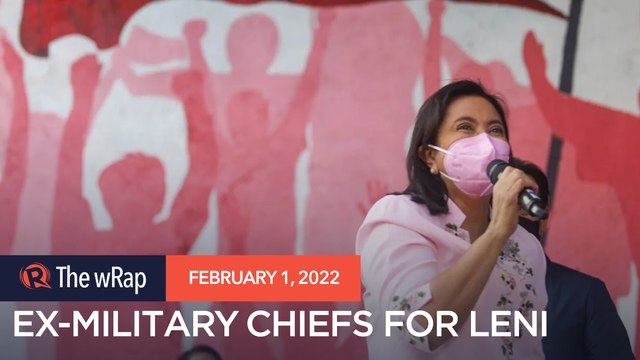 In rare move, ex-military chiefs, career diplomats back Robredo