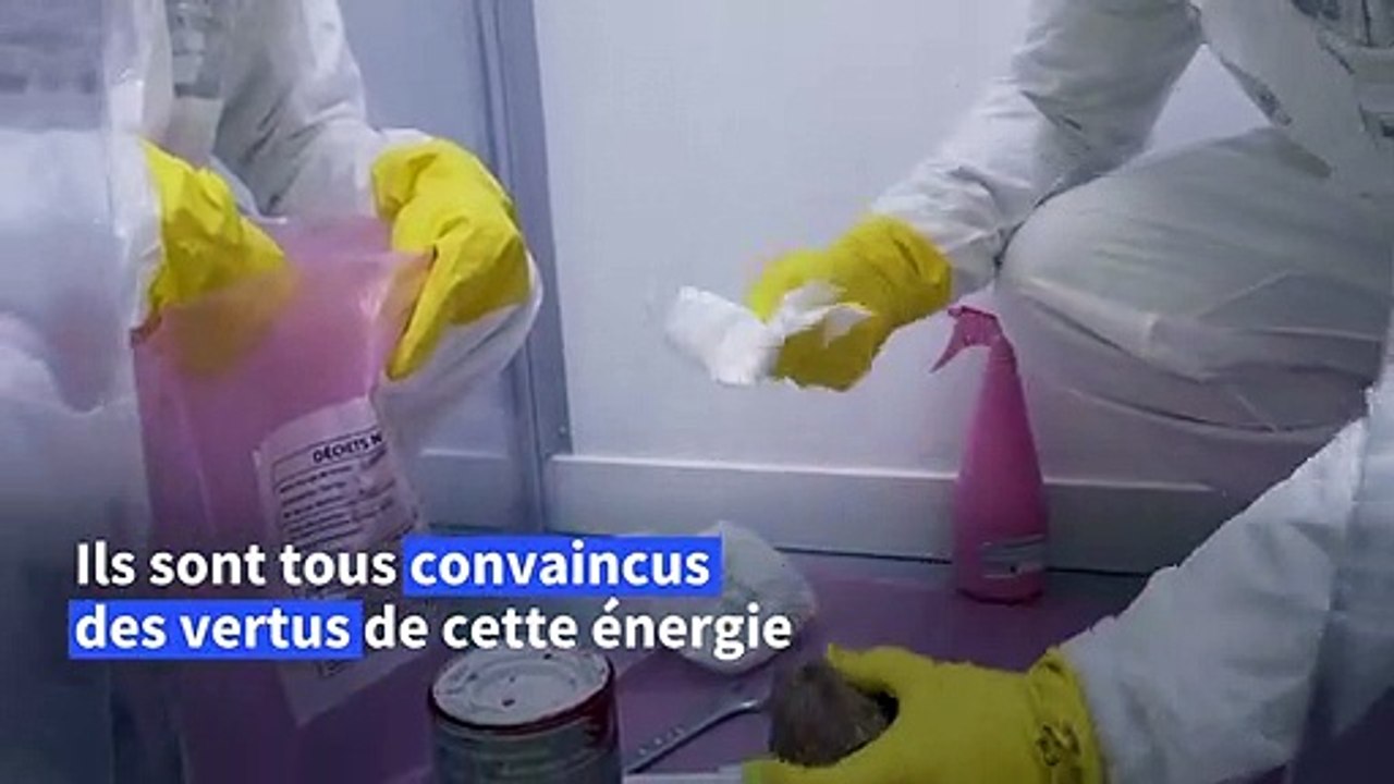 Nucléaire: sur un chantier-école, des stagiaires voient l'avenir en rose