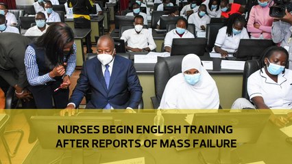 Nurses begin English training after reports of mass failure