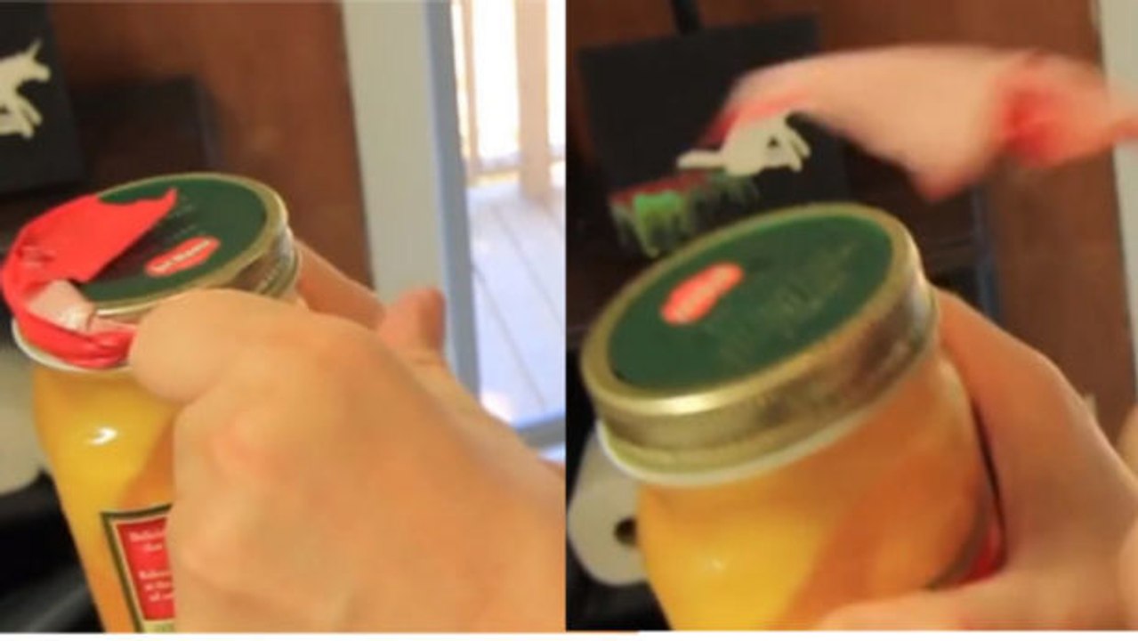 Haben Sie Schwierigkeiten, Ihre Marmeladengläser aufzumachen? Dieser Trick ist für Sie.