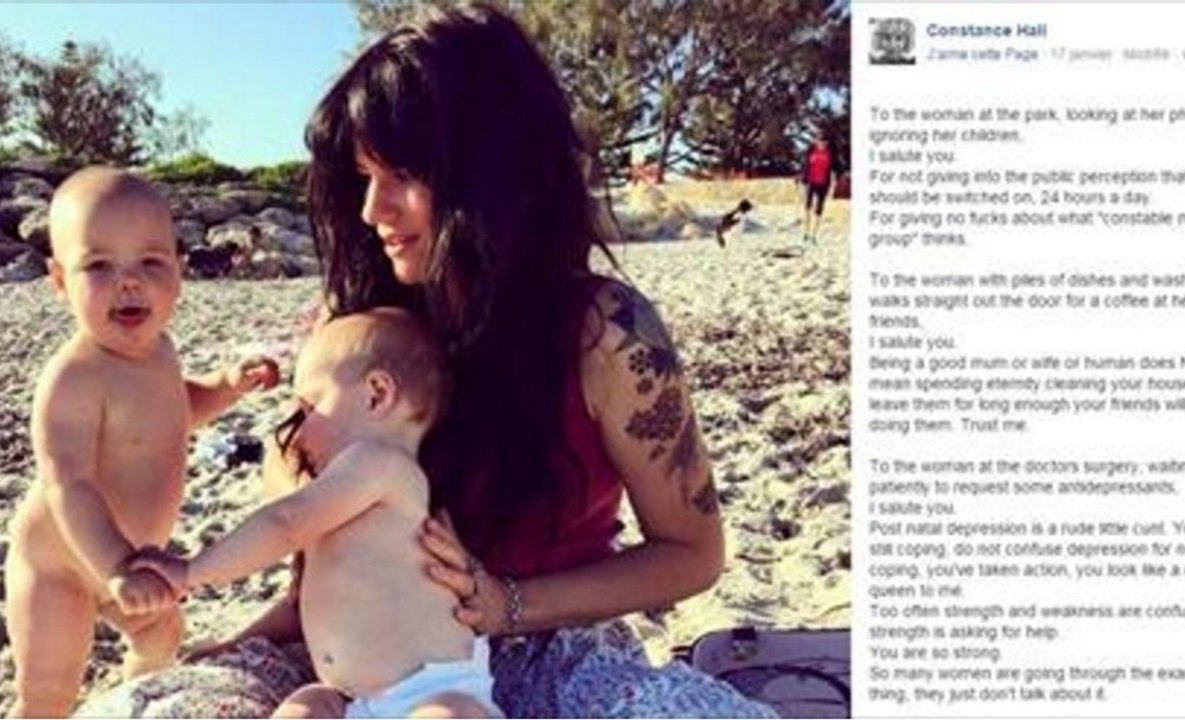 Sie schreibt einen bewegenden Brief an alle jungen Mütter, die nicht perfekt sind, und macht damit im Netz die Runde